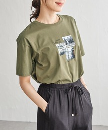 【接触冷感】ロゴフォトプリントTシャツ