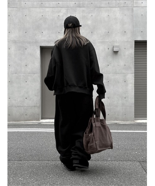 YACA(ヤーカ)の「Belt Loop Sweat Pants/ベルトループスウェットパンツ(スウェットパンツ・レディース・ブラック/グレー・FREE)」の7枚目の写真