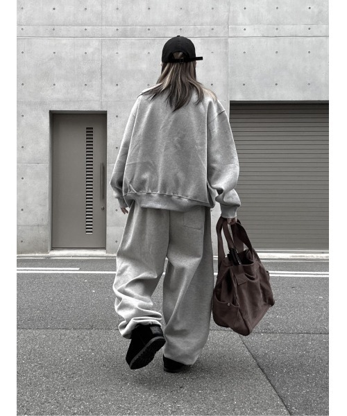 YACA(ヤーカ)の「Belt Loop Sweat Pants/ベルトループスウェットパンツ(スウェットパンツ・レディース・ブラック/グレー・FREE)」の16枚目の写真