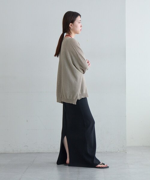 SHENERY(シーナリー)の「ペーパーヤーンカーディガン(カーディガン/ボレロ・レディース・ベージュ/ミント/アイボリー・FREE)」の21枚目の写真