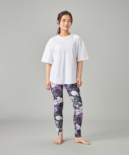 Chacott(チャコット)の「HandsomeCotton チュールTシャツ(その他トップス・レディース・スモークピンク/ブラック/ホワイト・M)」の4枚目の写真
