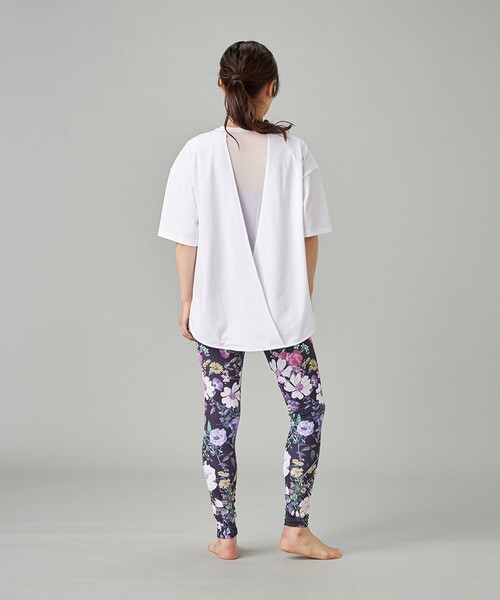 Chacott(チャコット)の「HandsomeCotton チュールTシャツ(その他トップス・レディース・スモークピンク/ブラック/ホワイト・M)」の6枚目の写真