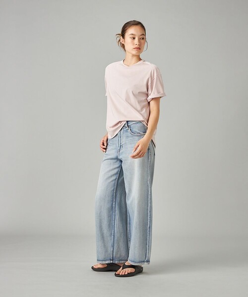 Chacott(チャコット)の「HandsomeCotton チュールTシャツ(その他トップス・レディース・スモークピンク/ブラック/ホワイト・M)」の9枚目の写真