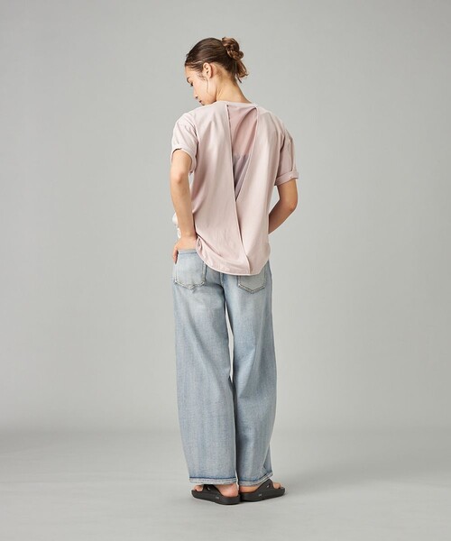 Chacott(チャコット)の「HandsomeCotton チュールTシャツ(その他トップス・レディース・スモークピンク/ブラック/ホワイト・M)」の10枚目の写真