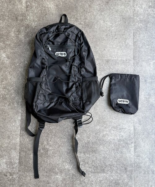 OUTDOOR PRODUCTS(アウトドアプロダクツ)の「パッカブルリュック(バックパック/リュック・レディース・グリーン/ブラック/グレー・FREE)」の12枚目の写真