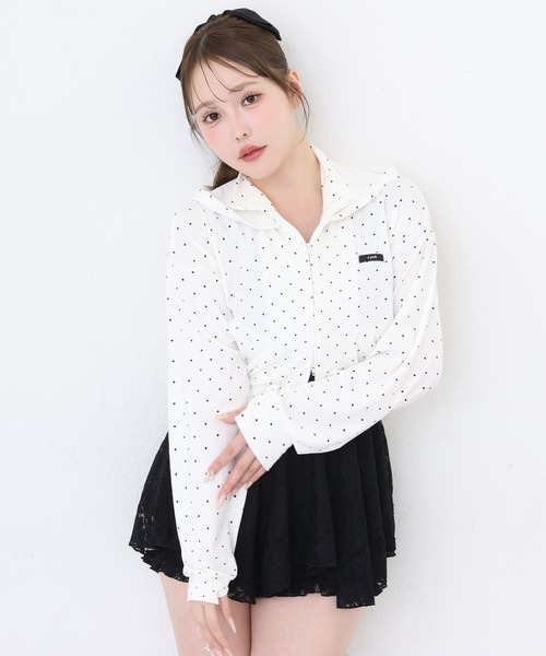 one after another NICE CLAUP（ワンアフターアナザーナイスクラップ）の「レースチュニックswimwear（水着・レディース・ホワイト系その他/ブラック系その他・FREE）」の19枚目の写真