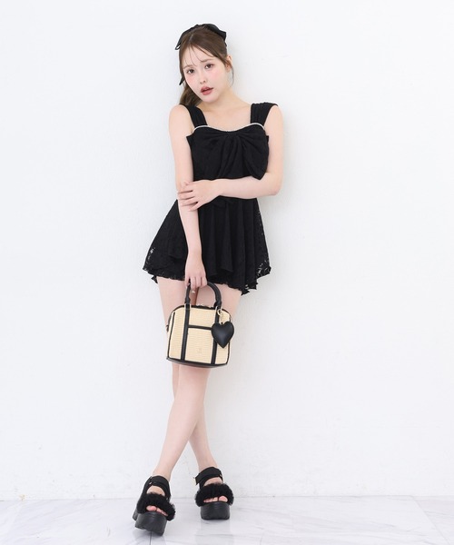 one after another NICE CLAUP（ワンアフターアナザーナイスクラップ）の「レースチュニックswimwear（水着・レディース・ホワイト系その他/ブラック系その他・FREE）」の20枚目の写真