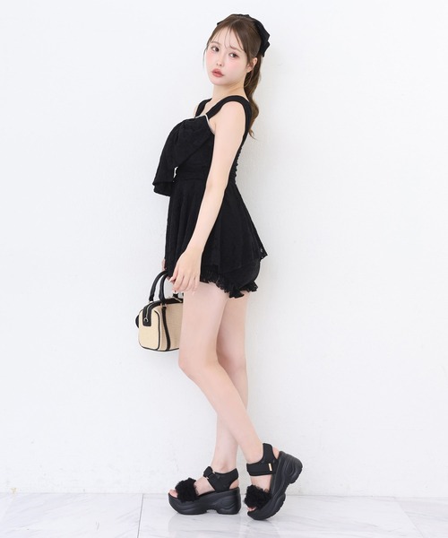 one after another NICE CLAUP（ワンアフターアナザーナイスクラップ）の「レースチュニックswimwear（水着・レディース・ホワイト系その他/ブラック系その他・FREE）」の22枚目の写真