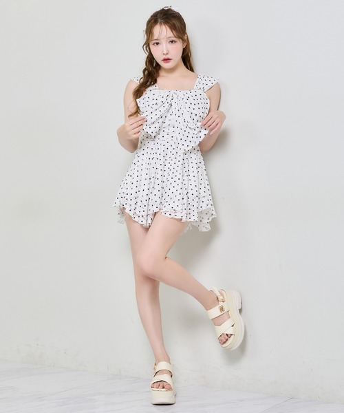 one after another NICE CLAUP（ワンアフターアナザーナイスクラップ）の「レースチュニックswimwear（水着・レディース・ホワイト系その他/ブラック系その他・FREE）」の14枚目の写真