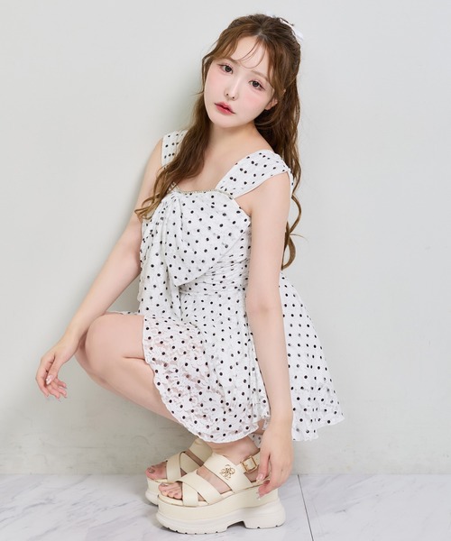 one after another NICE CLAUP（ワンアフターアナザーナイスクラップ）の「レースチュニックswimwear（水着・レディース・ホワイト系その他/ブラック系その他・FREE）」の15枚目の写真