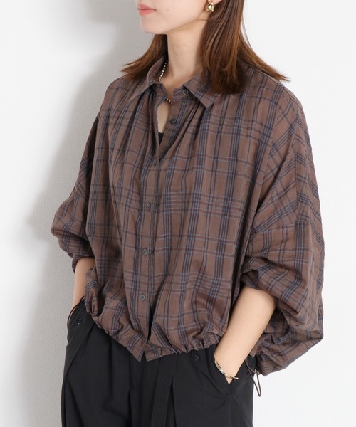 SISE 20SS 長袖 バルーンチェックシャツ シセ Sise | GREEK-CUISINE.COM