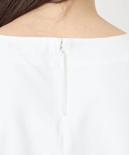 TO BE CHIC(トゥー ビー シック)の「ポンチレースドッキング カットソー(Tシャツ/カットソー・レディース・ブラック/オフホワイト・40/42)」の8枚目の写真