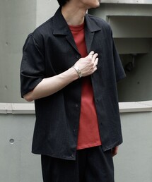 marka | 【marka/マーカ】KEY TIMEZ 別注 OPEN COLLAR S/S SHIRT WITH HEM TAB(シャツ/ブラウス)
