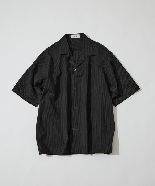 marka（マーカ）の「【marka/マーカ】KEY TIMEZ 別注 OPEN COLLAR S/S SHIRT WITH HEM TAB（シャツ/ブラウス・メンズ・ブラック・1/2/3）」の13枚目の写真