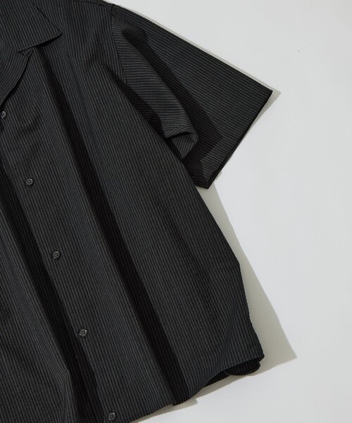 marka（マーカ）の「【marka/マーカ】KEY TIMEZ 別注 OPEN COLLAR S/S SHIRT WITH HEM TAB（シャツ/ブラウス・メンズ・ブラック・1/2/3）」の15枚目の写真