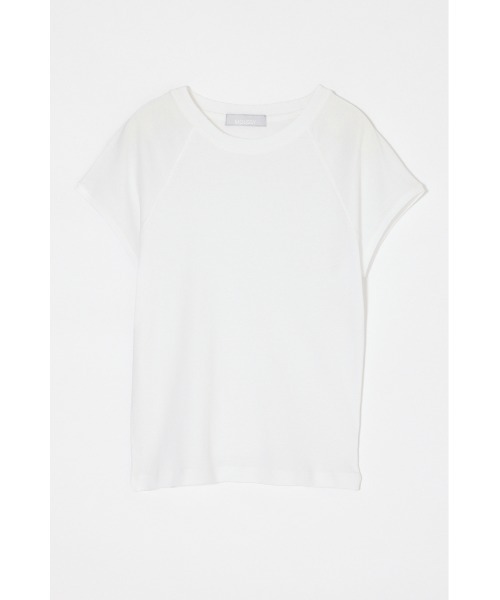 MOUSSY(マウジー)の「MICRO SLEEVE RAGLAN Tシャツ(Tシャツ/カットソー・レディース・ホワイト/ブラック・1/2)」の6枚目の写真