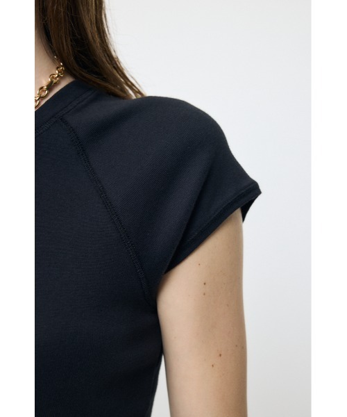 MOUSSY(マウジー)の「MICRO SLEEVE RAGLAN Tシャツ(Tシャツ/カットソー・レディース・ホワイト/ブラック・1/2)」の15枚目の写真
