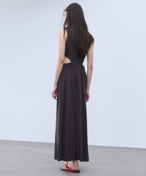 THINGS THAT MATTER(シングス ザット マター)の「CUTOUT JERSEY DRESS / カットアウト ジャージー ドレス(ワンピース・レディース・ブラック/チャコールグレー・FREE)」の22枚目の写真