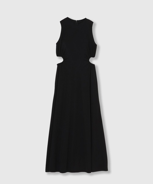 THINGS THAT MATTER(シングス ザット マター)の「CUTOUT JERSEY DRESS / カットアウト ジャージー ドレス(ワンピース・レディース・ブラック/チャコールグレー・FREE)」の4枚目の写真