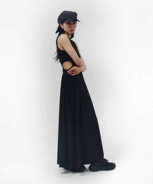 THINGS THAT MATTER(シングス ザット マター)の「CUTOUT JERSEY DRESS / カットアウト ジャージー ドレス(ワンピース・レディース・ブラック/チャコールグレー・FREE)」の14枚目の写真