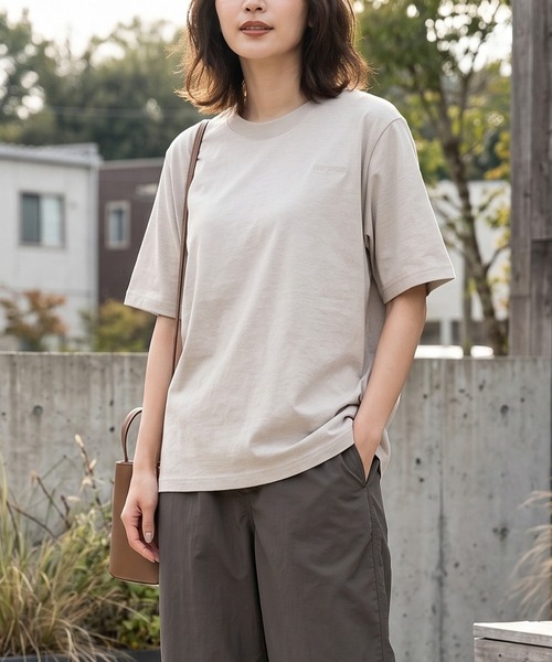 GRIP SWANY(グリップスワニー)の「【GSWCT0044】 W`S EMBROIDERYS/S TEE(Tシャツ/カットソー・レディース・ラベンダー/オートミール・L/M)」の2枚目の写真
