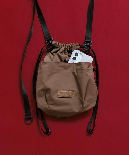 BAICYCLON by Bagjack(バイシクロン バイ バグジャック)の「BAICYCLON EXCLUSIVE DRAW STRING BAG(ショルダーバッグ・レディース・ブラック/ブラウン・FREE)」の12枚目の写真