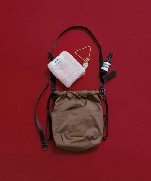 BAICYCLON by Bagjack(バイシクロン バイ バグジャック)の「BAICYCLON EXCLUSIVE DRAW STRING BAG(ショルダーバッグ・レディース・ブラック/ブラウン・FREE)」の13枚目の写真