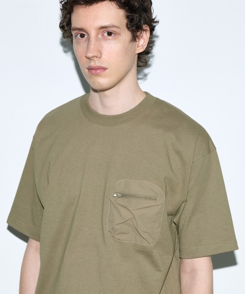 coca(coca)(コカ)の「マルチポケットTシャツ(Tシャツ/カットソー・メンズ・カーキ/ホワイト/ライトベージュ/ブラック・L/M/XL)」の21枚目の写真