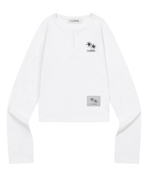 ルーベンスリットVネック長袖Tシャツ（3カラー）