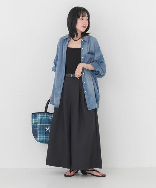 URBAN RESEARCH（アーバンリサーチ）の「撥水クロップドワイドパンツ（その他パンツ・レディース・ネイビー/ブラック・38/36）」の9枚目の写真