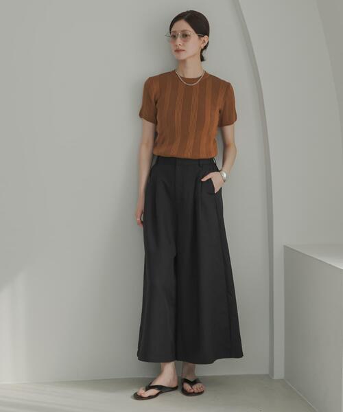 URBAN RESEARCH（アーバンリサーチ）の「撥水クロップドワイドパンツ（その他パンツ・レディース・ネイビー/ブラック・38/36）」の17枚目の写真