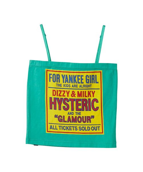 HYSTERIC GLAMOUR(ヒステリックグラマー)の「DIZZY & MILKY キャミソール(キャミソール・レディース・ピンク/ブラック/グリーン・FREE)」の3枚目の写真