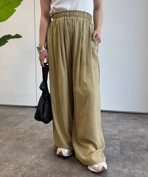 Jena espace merveilleux(ジェナ エスパスメルヴェイユ)の「【PalinkA/パリンカ】シアーイージーパンツ(その他パンツ・レディース・カーキ/オフホワイト/ブラック・FREE)」の3枚目の写真