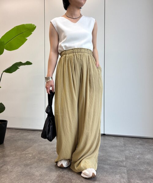 Jena espace merveilleux(ジェナ エスパスメルヴェイユ)の「【PalinkA/パリンカ】シアーイージーパンツ(その他パンツ・レディース・カーキ/オフホワイト/ブラック・FREE)」の22枚目の写真