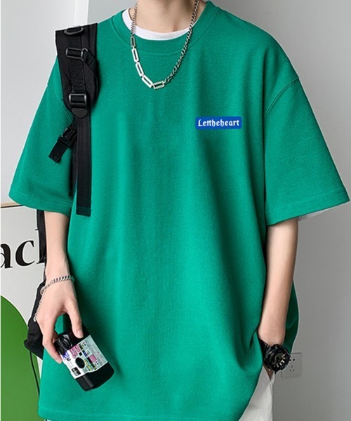 KELVIN(ケルヴァン)の「Badge Logo Tee バッジロゴTシャツ(Tシャツ/カットソー・メンズ・ブルー/グリーン/ホワイト/ブラック・FREE)」の3枚目の写真