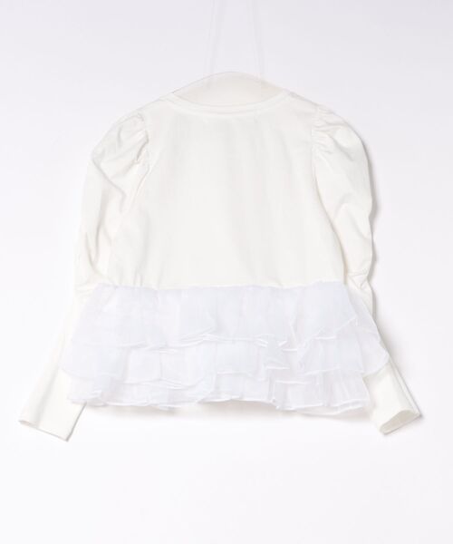 PICCIN PERLA（ピッチンペルラ）の「ギャザースリーブチュチュプルオーバー（Tシャツ/カットソー・レディース・オフホワイト/ブラック・M）」の22枚目の写真