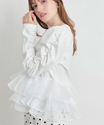 PICCIN PERLA | ギャザースリーブチュチュプルオーバー(Tシャツ/カットソー)