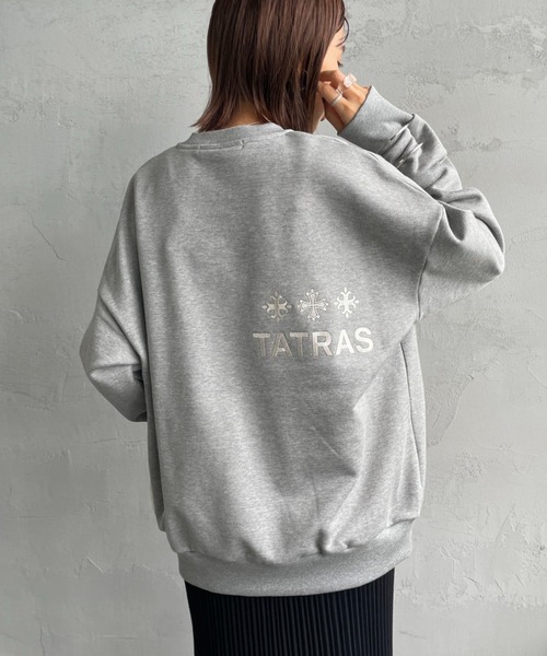 WEB先行予約】[TATRAS/タトラス] 別注 FITART ブランドロゴ刺繍クルー