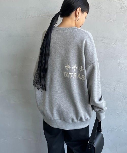 TATRAS（タトラス）の「[TATRAS/タトラス] 別注 FITART ブランドロゴ刺繍クルーネックスウェット（スウェット・レディース・グレー/ブラック/ホワイト・3/1/2）」の22枚目の写真
