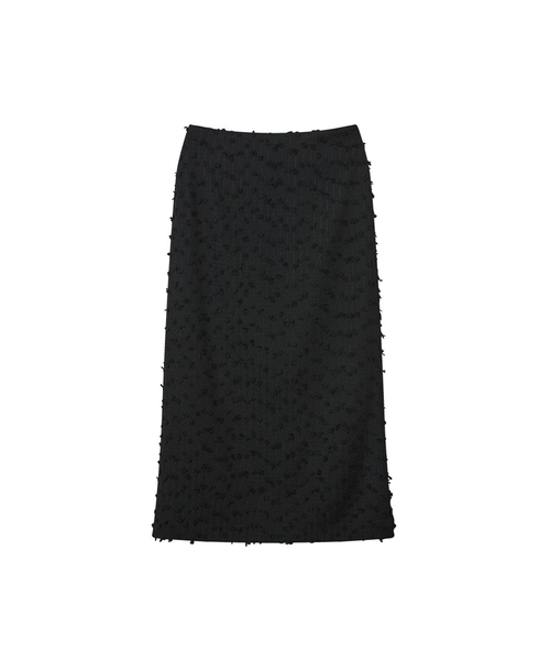 MORVE13（モルブ13）の「リリーフフォームロングスカート（スカート・レディース・ブラック/アイボリー・SMALL/MEDIUM/LARGE）」の2枚目の写真