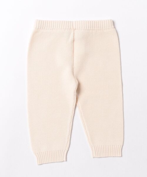 agnes b.(アニエスベー)の「ベビー "b." ロゴ コットン フルレングス パンツ(その他パンツ・キッズ・ホワイト・85/80/70)」の2枚目の写真