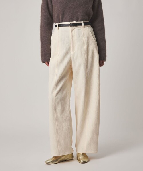 Steven Alan(スティーブンアラン)の「<Steven Alan>ランダム コーデュロイ ワイド パンツ(その他パンツ・レディース・オフホワイト/ダークブラウン/ブラック・S/M/L)」の1枚目の写真