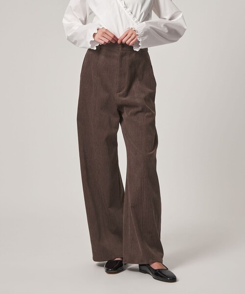 Steven Alan(スティーブンアラン)の「<Steven Alan>ランダム コーデュロイ ワイド パンツ(その他パンツ・レディース・オフホワイト/ダークブラウン/ブラック・S/M/L)」の7枚目の写真