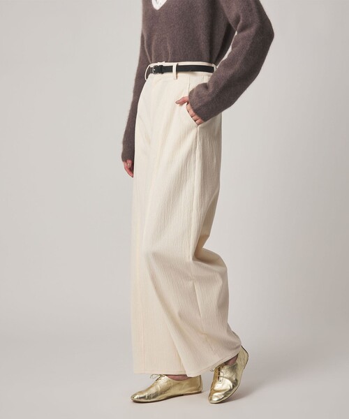 Steven Alan(スティーブンアラン)の「<Steven Alan>ランダム コーデュロイ ワイド パンツ(その他パンツ・レディース・オフホワイト/ダークブラウン/ブラック・S/M/L)」の8枚目の写真