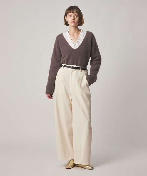 Steven Alan(スティーブンアラン)の「<Steven Alan>ランダム コーデュロイ ワイド パンツ(その他パンツ・レディース・オフホワイト/ダークブラウン/ブラック・S/M/L)」の9枚目の写真