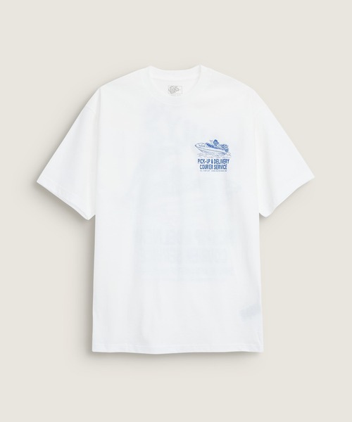 VANS(バンズ)の「PAULY'S DELIVERY Tシャツ / Pauly's Delivery SS Tee White VN000X27WHT1(Tシャツ/カットソー・メンズ・ホワイト・XX-LARGE/MEDIUM/X-LARGE/SMALL/LARGE)」の4枚目の写真