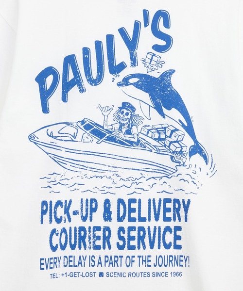 VANS(バンズ)の「PAULY'S DELIVERY Tシャツ / Pauly's Delivery SS Tee White VN000X27WHT1(Tシャツ/カットソー・メンズ・ホワイト・XX-LARGE/MEDIUM/X-LARGE/SMALL/LARGE)」の7枚目の写真
