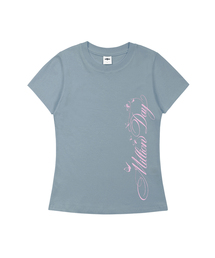 バタフライスクリプト スリムフィット 半袖Tシャツ