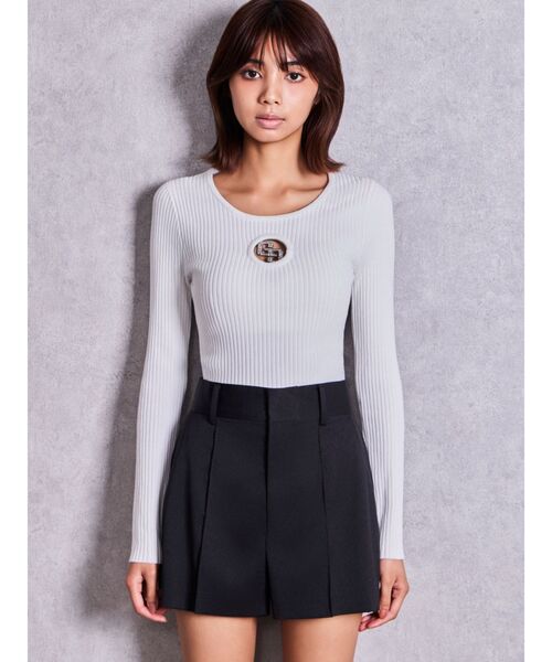 GYDA(ジェイダ)の「ハイウエストSHINYショートパンツ【セットアップ着用可能】(その他パンツ・レディース・ブラック/ブラウン・FREE)」の11枚目の写真