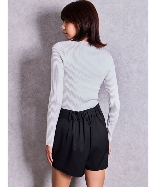 GYDA(ジェイダ)の「ハイウエストSHINYショートパンツ【セットアップ着用可能】(その他パンツ・レディース・ブラック/ブラウン・FREE)」の12枚目の写真